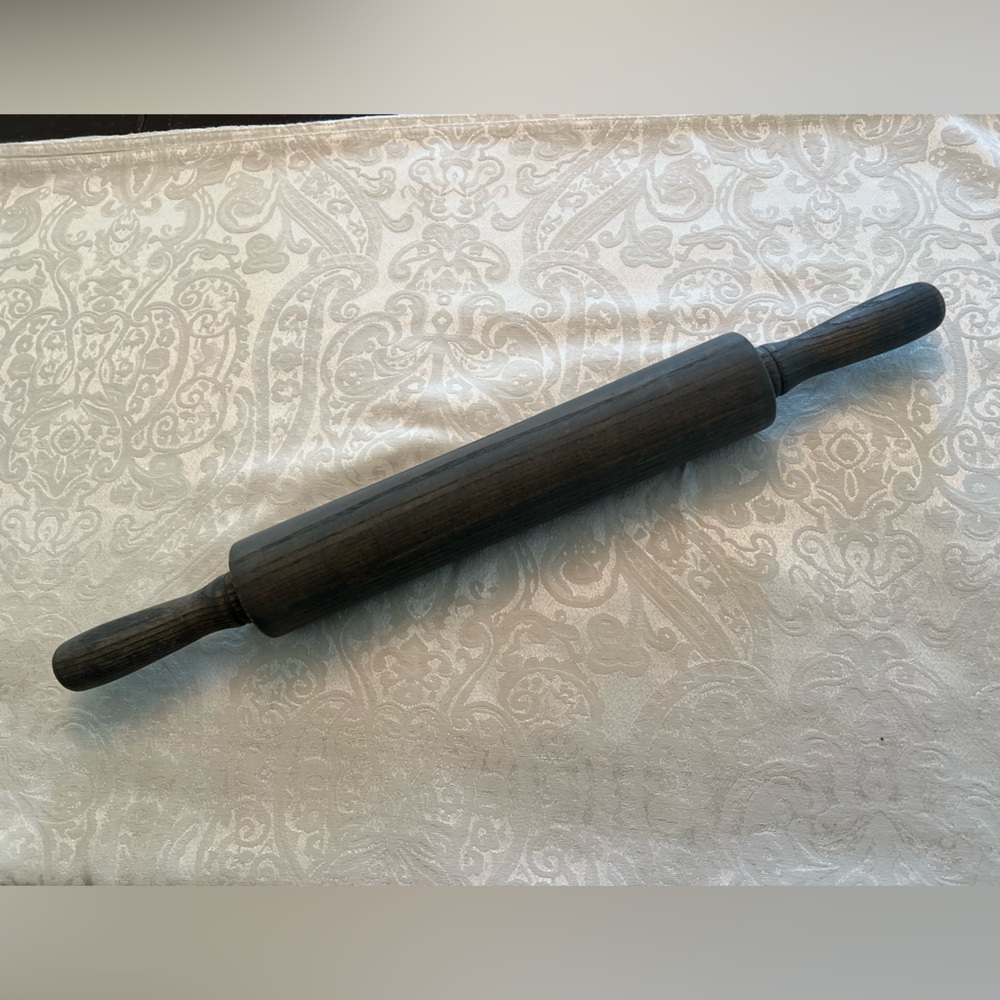 FARMHOUSE POTTERY TRADITIONAL ASH ROLLING PIN GREY — NWOT